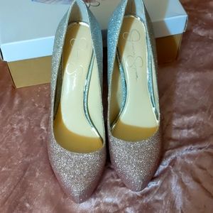 Jessica Simpson Parish Rose Ombre Glitter Heels